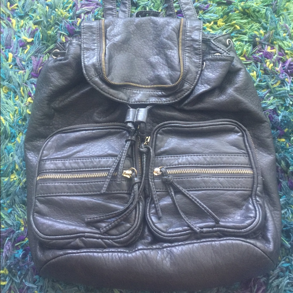 Charcoal Gray / Grey Fashion Backback